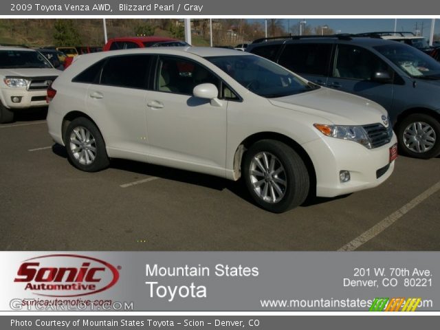 2009 Toyota Venza AWD in Blizzard Pearl