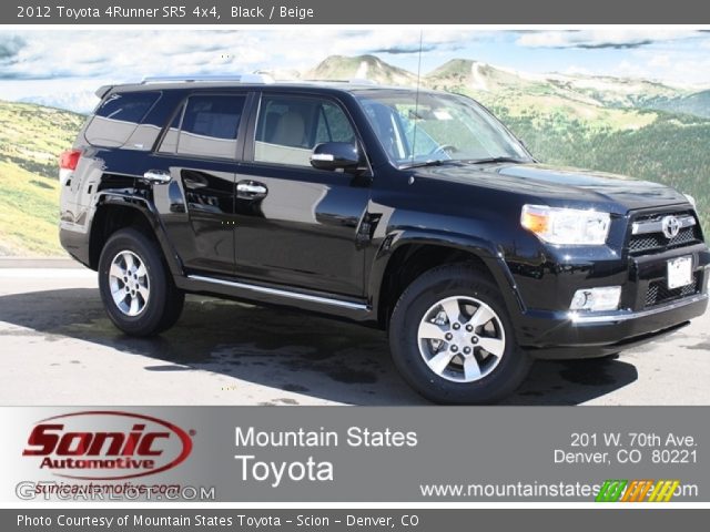 2012 Toyota 4Runner SR5 4x4 in Black