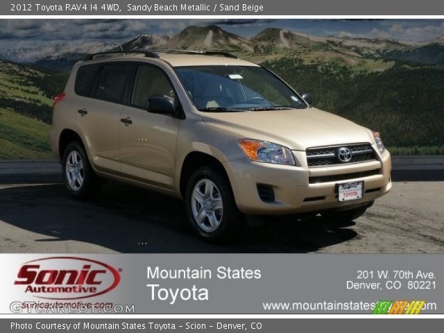 2012 Toyota RAV4 I4 4WD in Sandy Beach Metallic