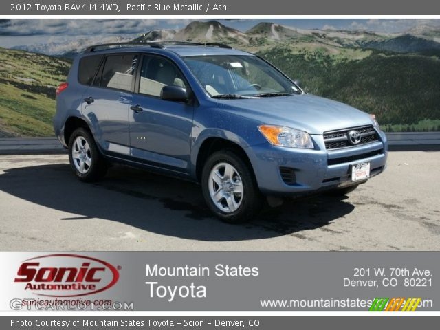 2012 Toyota RAV4 I4 4WD in Pacific Blue Metallic