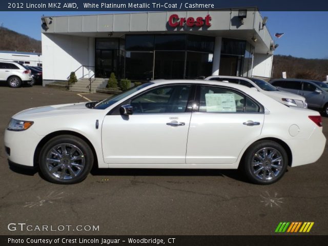 2012 Lincoln MKZ AWD in White Platinum Metallic Tri-Coat