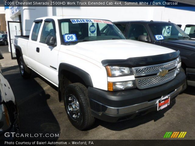 2006 Chevrolet Silverado 2500HD Work Truck Extended Cab 4x4 in Summit White