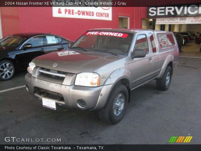 2004 Nissan Frontier XE V6 King Cab 4x4 in Granite Metallic