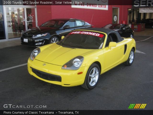 2000 Toyota MR2 Spyder Roadster in Solar Yellow