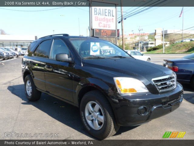 2008 Kia Sorento LX 4x4 in Ebony Black