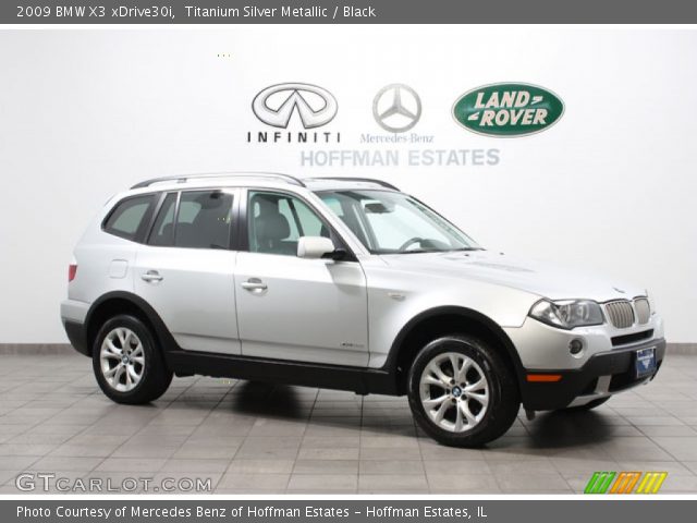 2009 BMW X3 xDrive30i in Titanium Silver Metallic