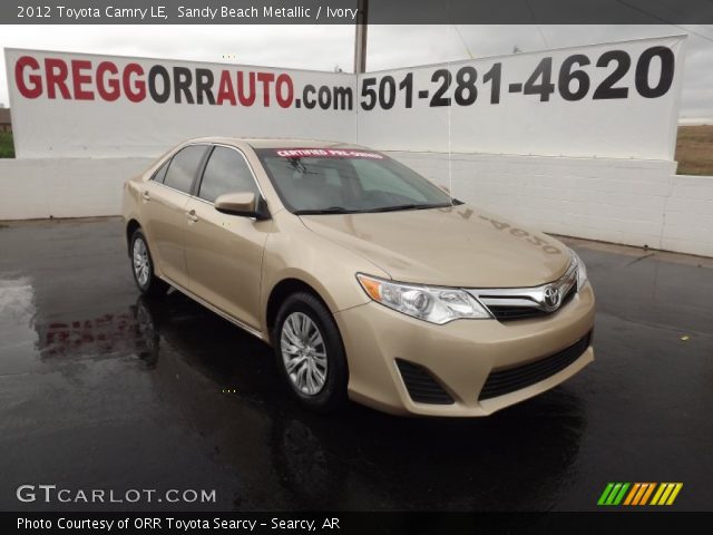 2012 Toyota Camry LE in Sandy Beach Metallic