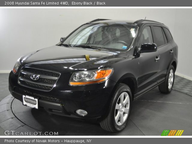 2008 Hyundai Santa Fe Limited 4WD in Ebony Black
