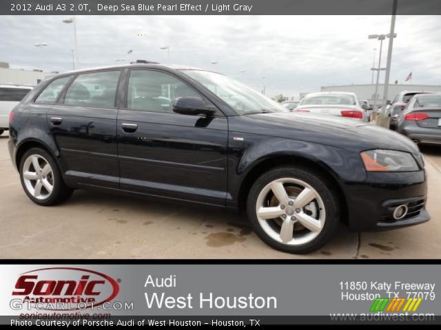 2012 Audi A3 2.0T in Deep Sea Blue Pearl Effect