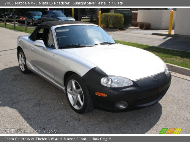 2003 Mazda MX-5 Miata LS Roadster in Sunlight Silver Metallic