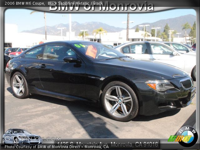 2006 BMW M6 Coupe in Black Sapphire Metallic