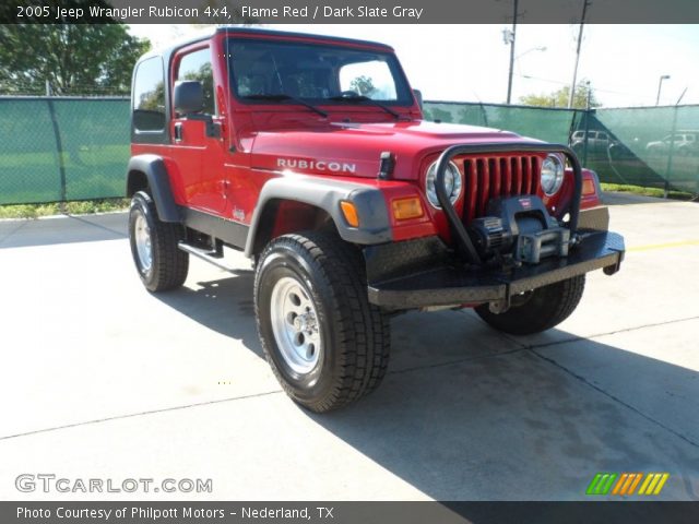2005 Jeep Wrangler Rubicon 4x4 in Flame Red