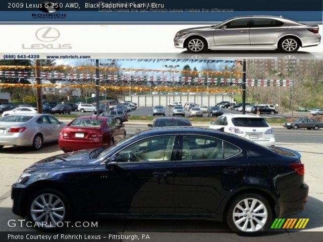 2009 Lexus IS 250 AWD in Black Sapphire Pearl