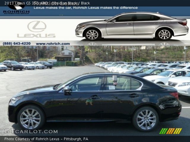 2013 Lexus GS 350 AWD in Obsidian Black