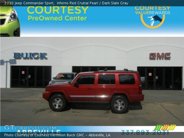 2010 Jeep Commander Sport in Inferno Red Crystal Pearl