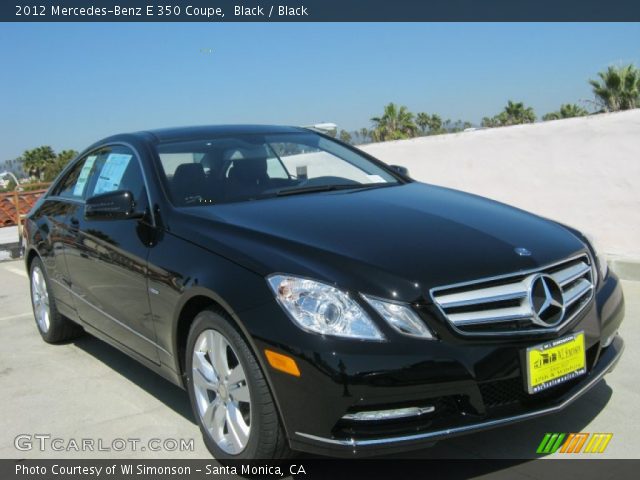2012 Mercedes-Benz E 350 Coupe in Black