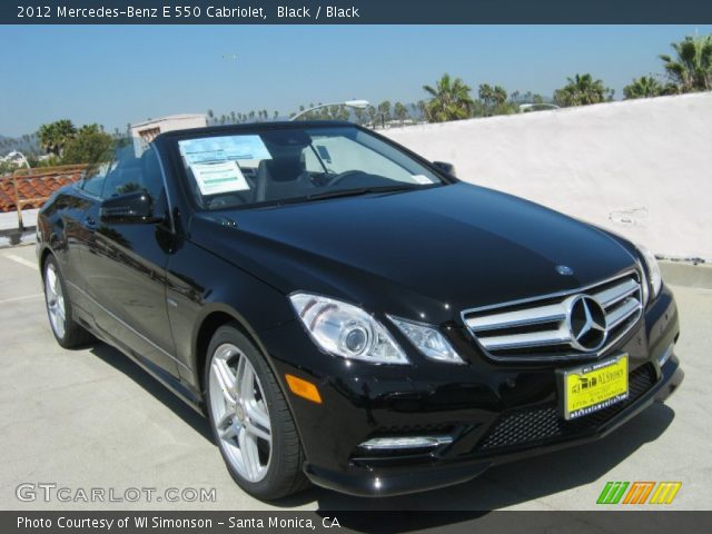 2012 Mercedes-Benz E 550 Cabriolet in Black