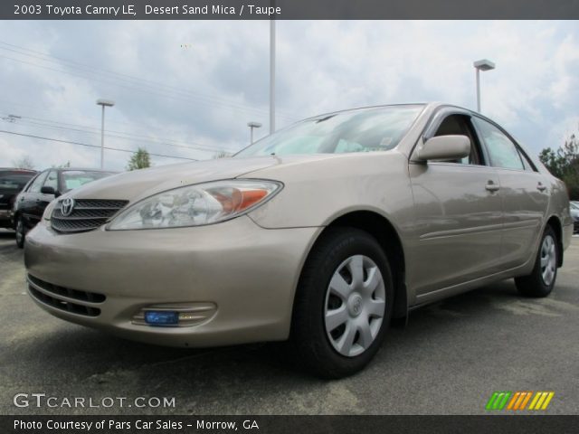 2003 Toyota Camry LE in Desert Sand Mica