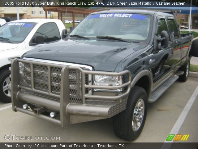 2005 Ford F350 Super Duty King Ranch Crew Cab 4x4 in Dark Green Satin Metallic