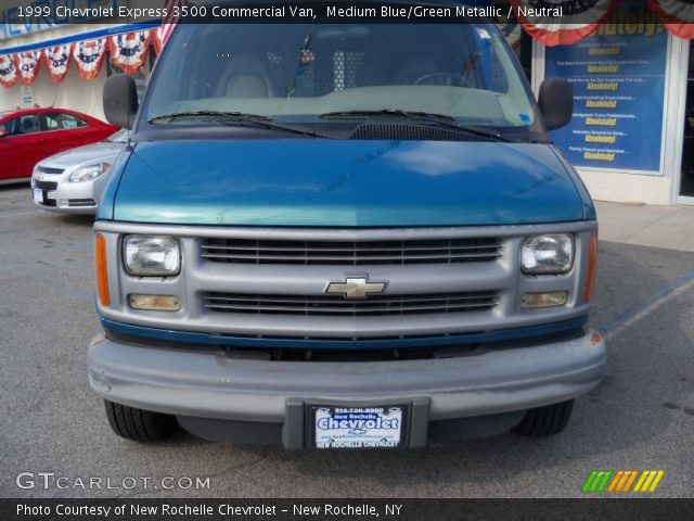 1999 Chevrolet Express 3500 Commercial Van in Medium Blue/Green Metallic