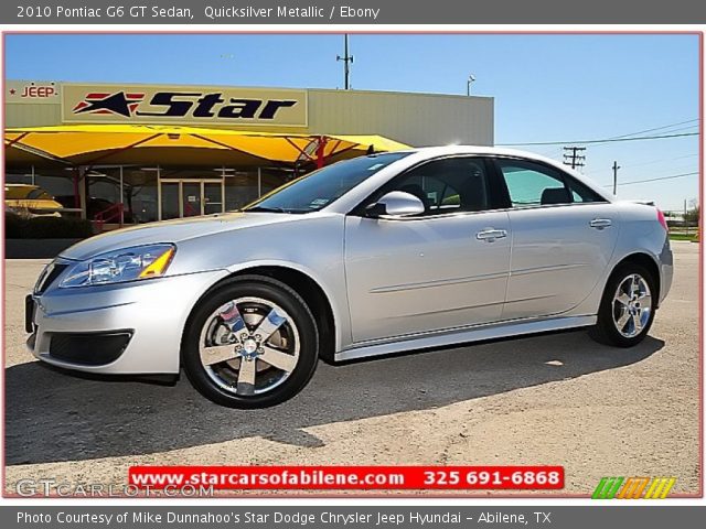 2010 Pontiac G6 GT Sedan in Quicksilver Metallic