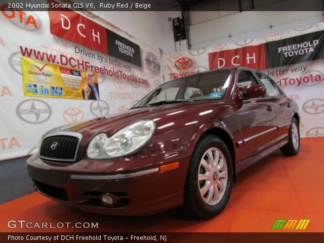 2002 Hyundai Sonata GLS V6 in Ruby Red