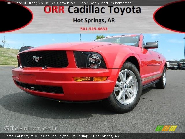 2007 Ford Mustang V6 Deluxe Convertible in Torch Red