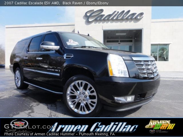 2007 Cadillac Escalade ESV AWD in Black Raven