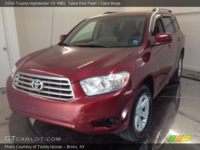 2009 Toyota Highlander V6 4WD in Salsa Red Pearl