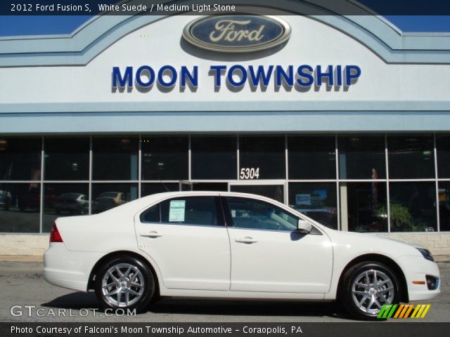 2012 Ford Fusion S in White Suede