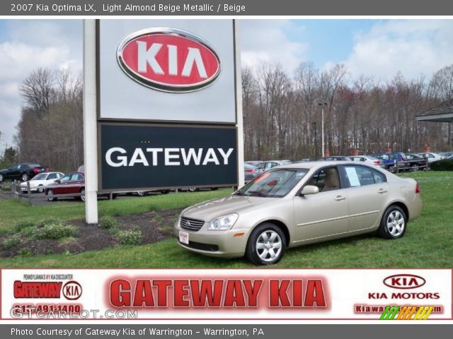 2007 Kia Optima LX in Light Almond Beige Metallic
