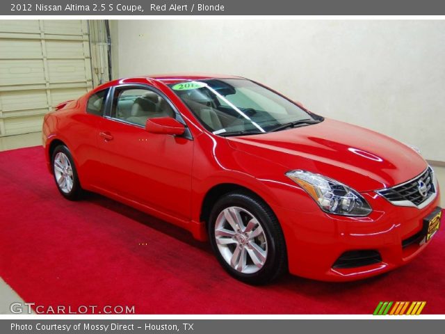2012 Nissan altima coupe red interior #3