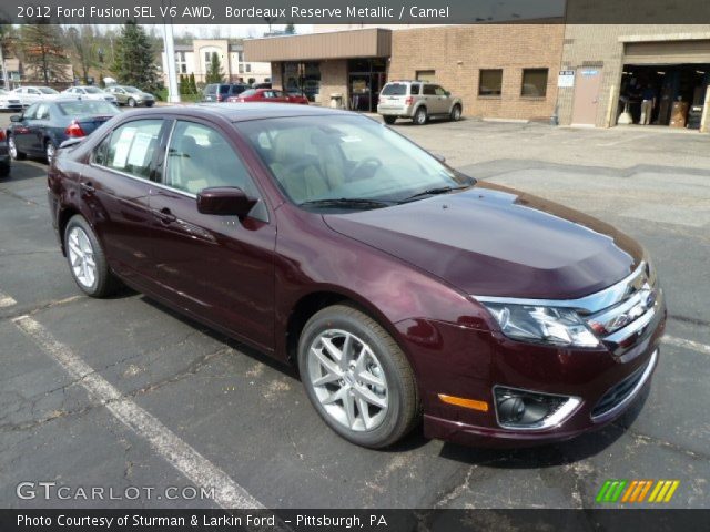 2012 Ford Fusion SEL V6 AWD in Bordeaux Reserve Metallic