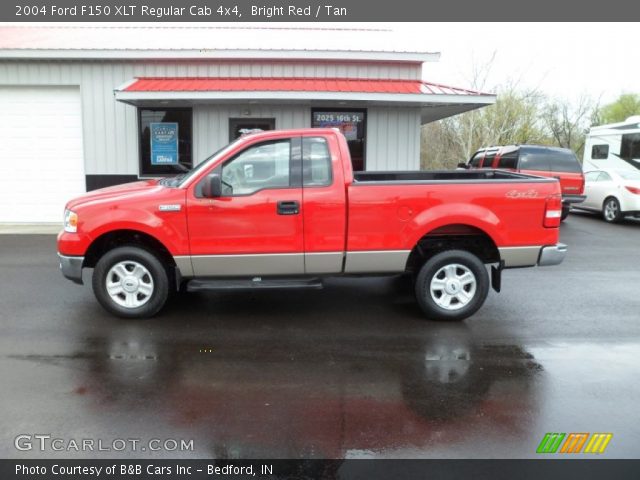 2004 Ford F150 XLT Regular Cab 4x4 in Bright Red