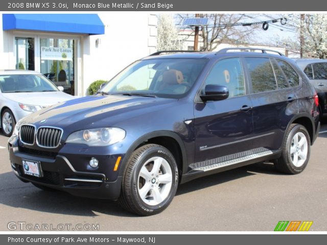 2008 BMW X5 3.0si in Monaco Blue Metallic