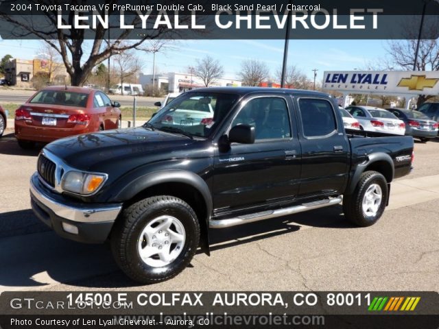 2004 Toyota Tacoma V6 PreRunner Double Cab in Black Sand Pearl