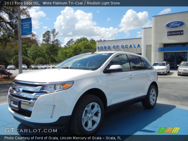 2013 Ford Edge SEL in White Platinum Tri-Coat