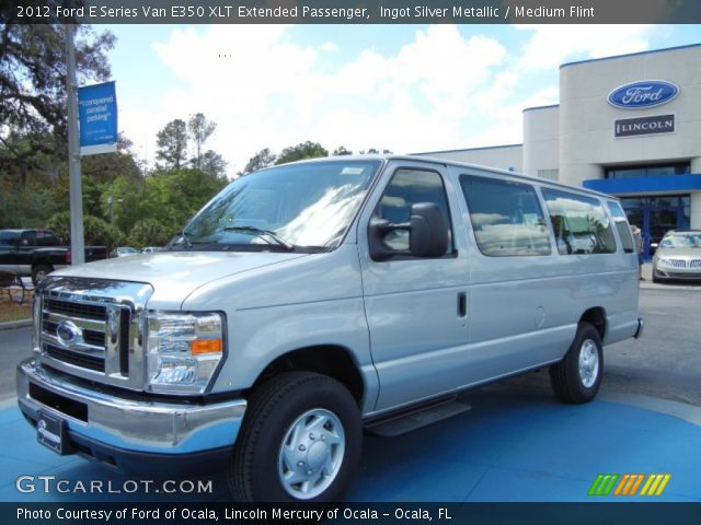 2012 Ford E Series Van E350 XLT Extended Passenger in Ingot Silver Metallic