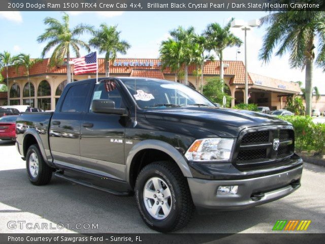 2009 Dodge Ram 1500 TRX4 Crew Cab 4x4 in Brilliant Black Crystal Pearl