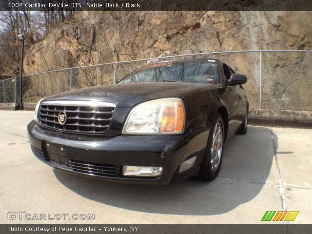 2002 Cadillac DeVille DTS in Sable Black