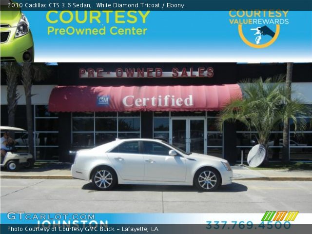 2010 Cadillac CTS 3.6 Sedan in White Diamond Tricoat