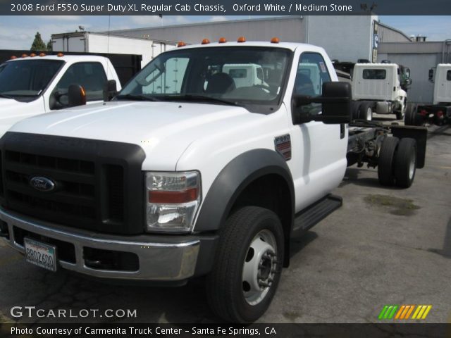 2008 Ford F550 Super Duty XL Regular Cab Chassis in Oxford White