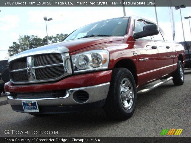 2007 Dodge Ram 1500 SLT Mega Cab in Inferno Red Crystal Pearl