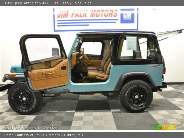 1995 Jeep Wrangler S 4x4 in Teal Pearl