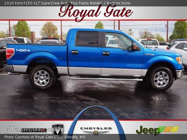 2010 Ford F150 XLT SuperCrew 4x4 in Blue Flame Metallic