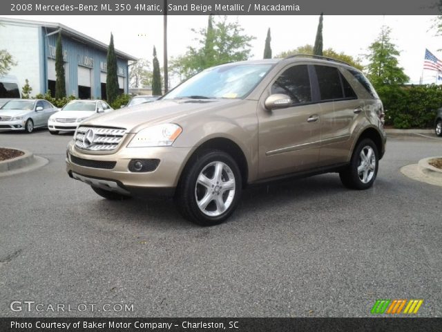 2008 Mercedes-Benz ML 350 4Matic in Sand Beige Metallic