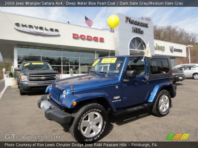 2009 Jeep Wrangler Sahara 4x4 in Deep Water Blue Pearl Coat
