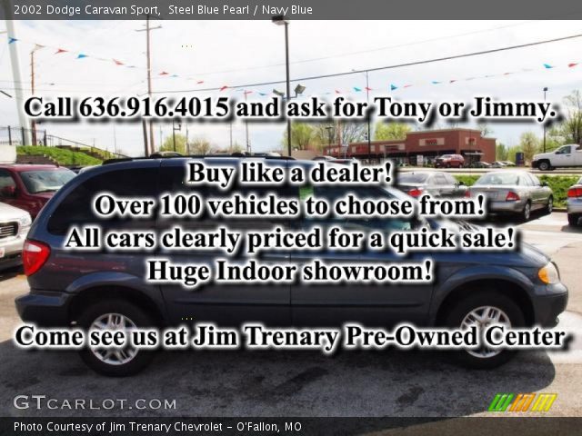 2002 Dodge Caravan Sport in Steel Blue Pearl