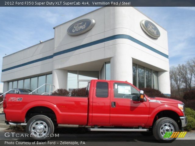 2012 Ford F350 Super Duty XLT SuperCab 4x4 in Vermillion Red