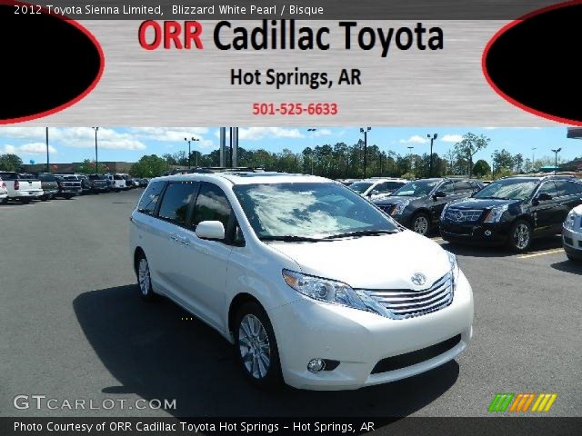 2012 Toyota Sienna Limited in Blizzard White Pearl